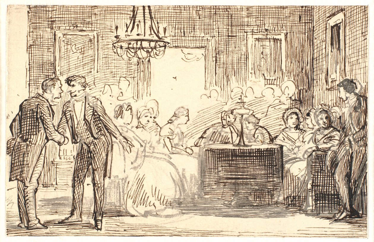 Scène de société à Copenhague - Wilhelm Marstrand