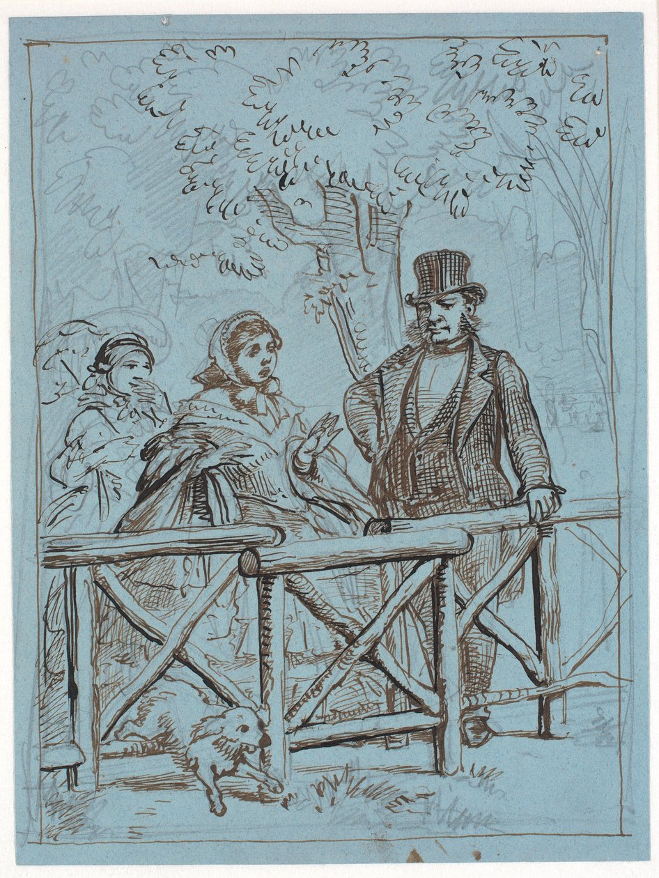 Les difficultés des crinolines - Wilhelm Marstrand