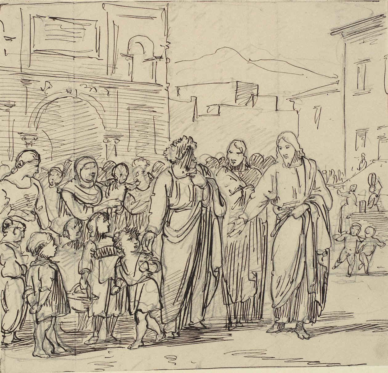 Laissez les petits enfants venir à moi - Wilhelm Marstrand