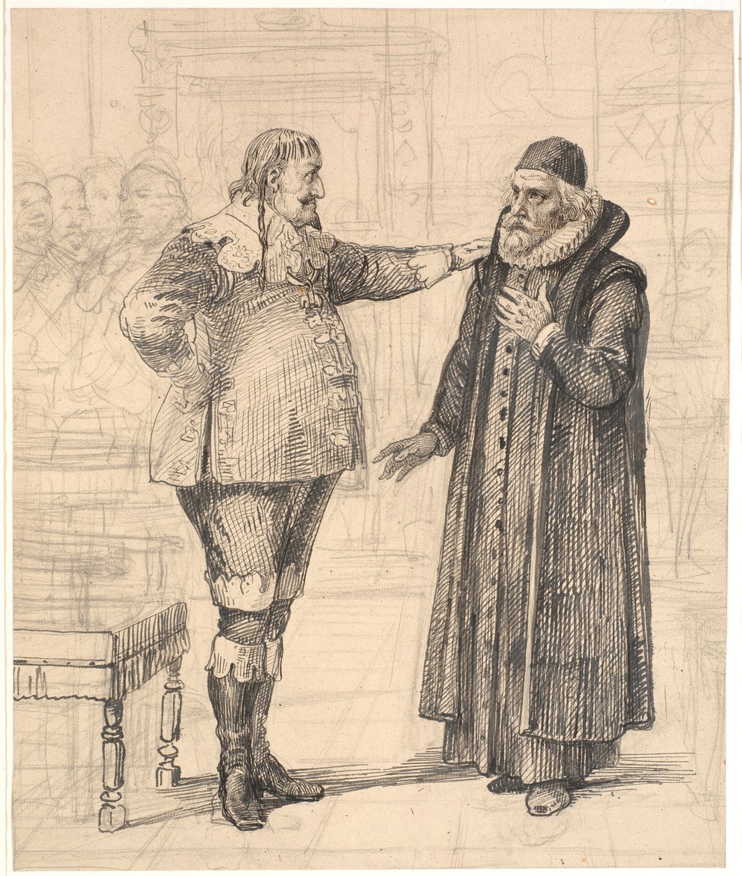 Ole Vind nommé prédicateur de la cour - Wilhelm Marstrand