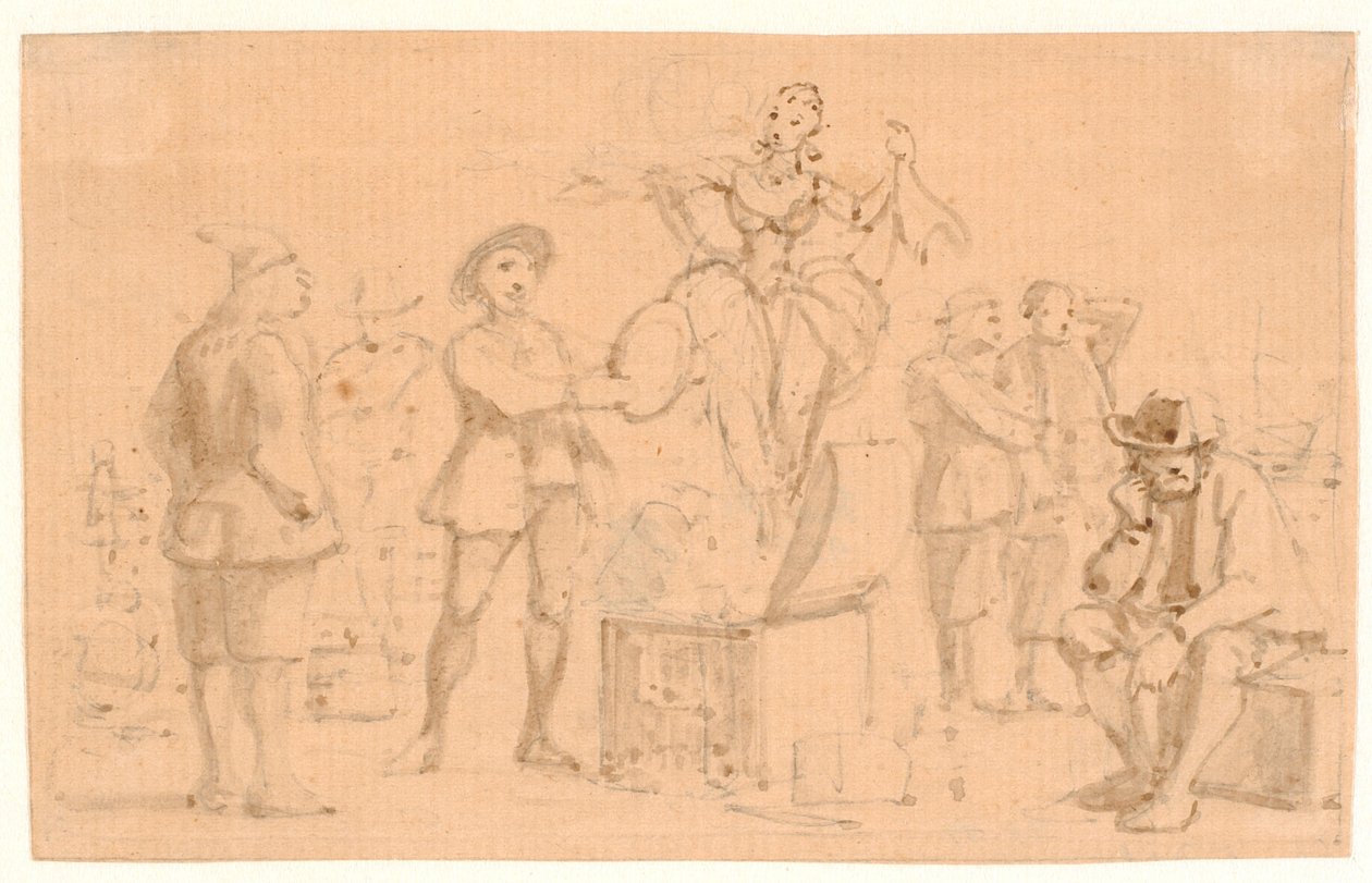 Peder Paars 1. Livre 2. Chant. Vénus sort de la boîte - Wilhelm Marstrand
