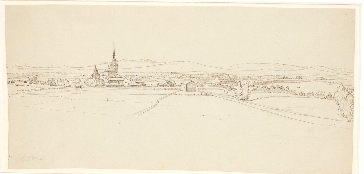 Vue vers Mora à Dalarne - Wilhelm Marstrand