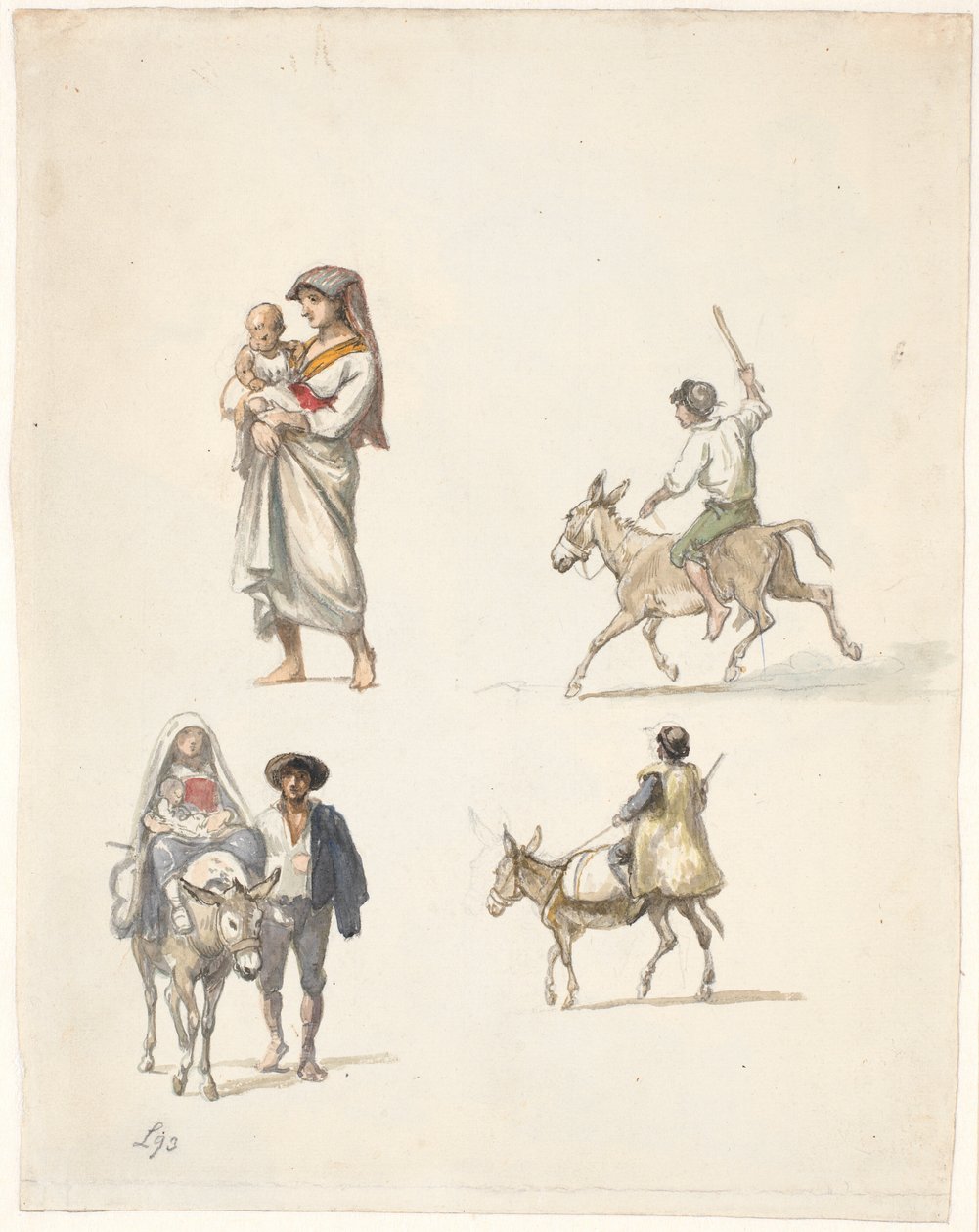 Paysans italiens en voyage - Wilhelm Marstrand