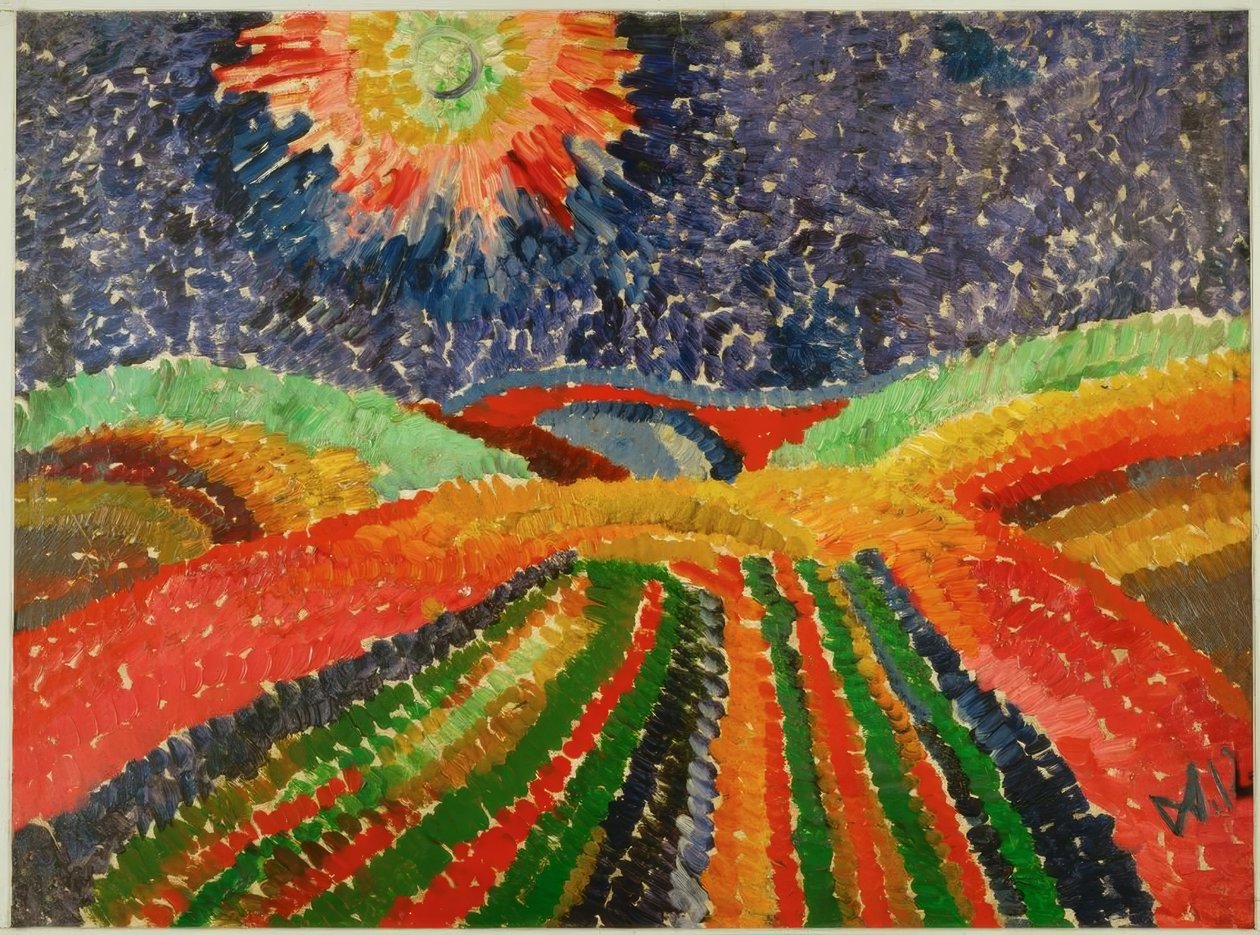 Chemin de campagne - Wilhelm Morgner