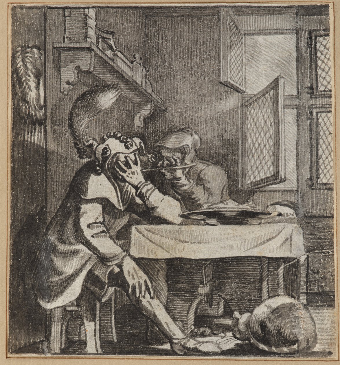 Le Fou Qui Regarde à Travers les Doigts de Sa Femme - Wilhelm Stettler