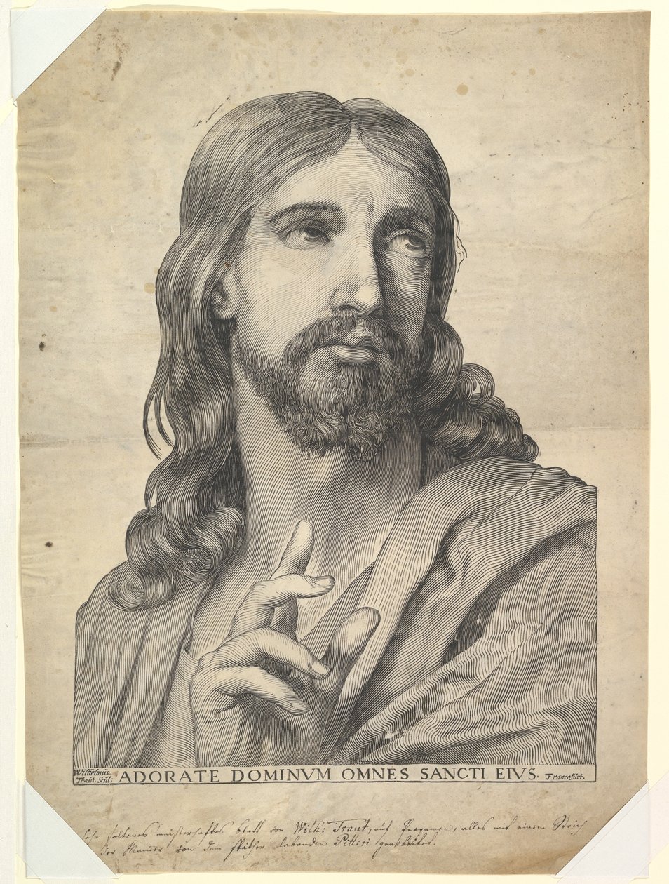 Buste du Christ bénissant, 17ème siècle - Wilhelm Traut