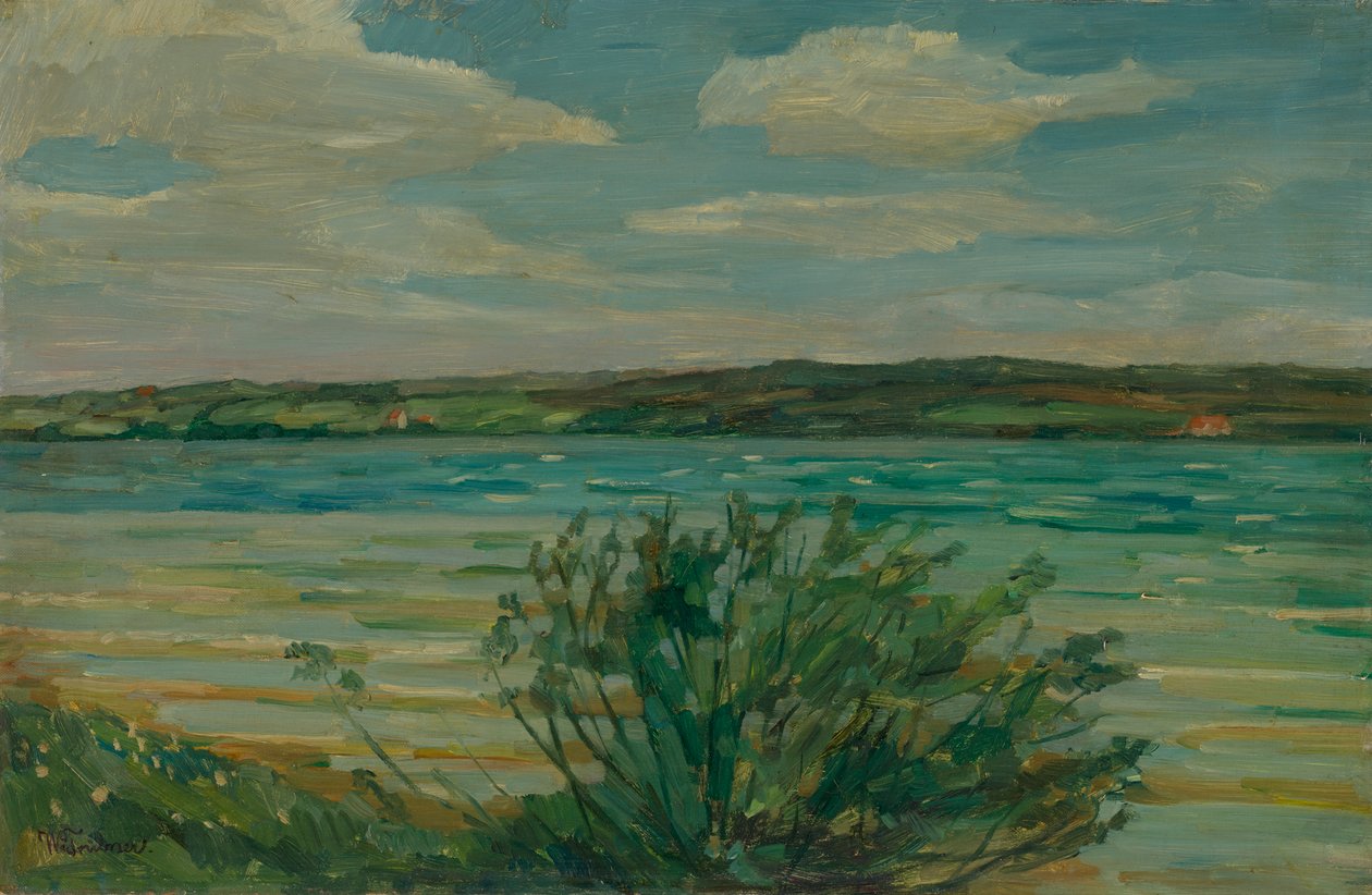 Au lac de Starnberg - Wilhelm Trübner
