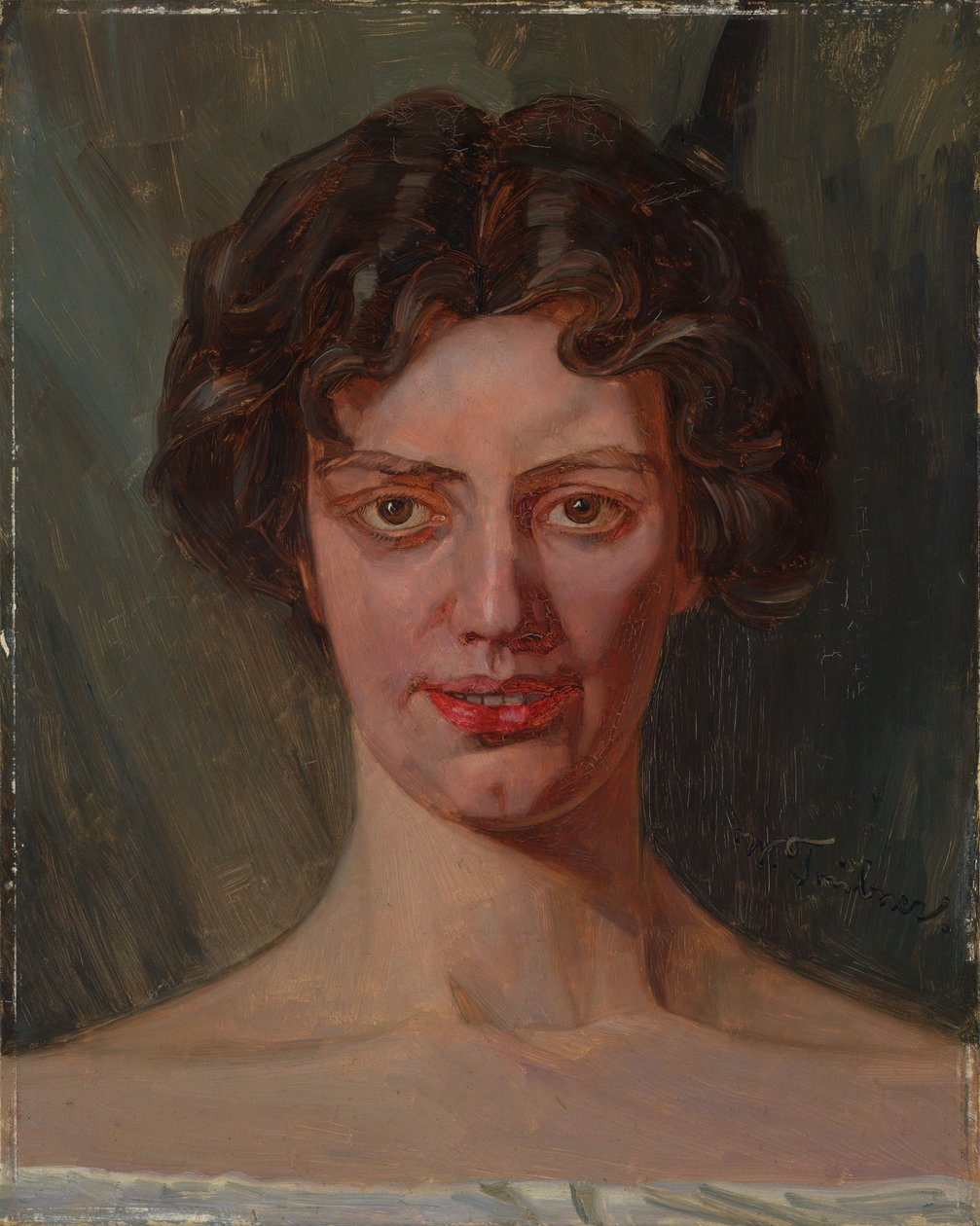 Portrait de Bertha Reiff - Wilhelm Trübner