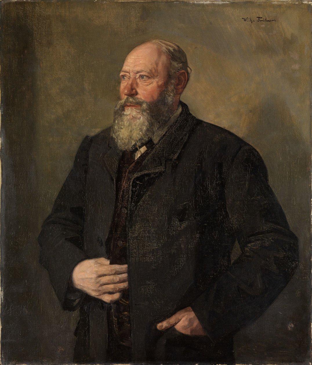 Portrait du brasseur Eisenhart, dit « Le Faiseur » - Wilhelm Trübner