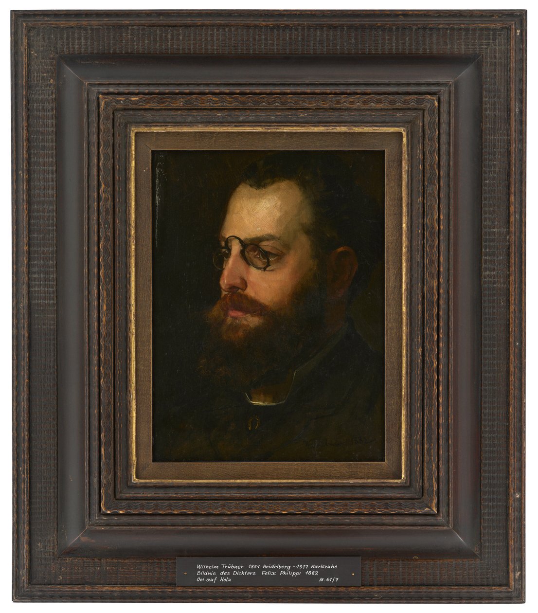 Portrait du poète Felix Philippi - Wilhelm Trübner