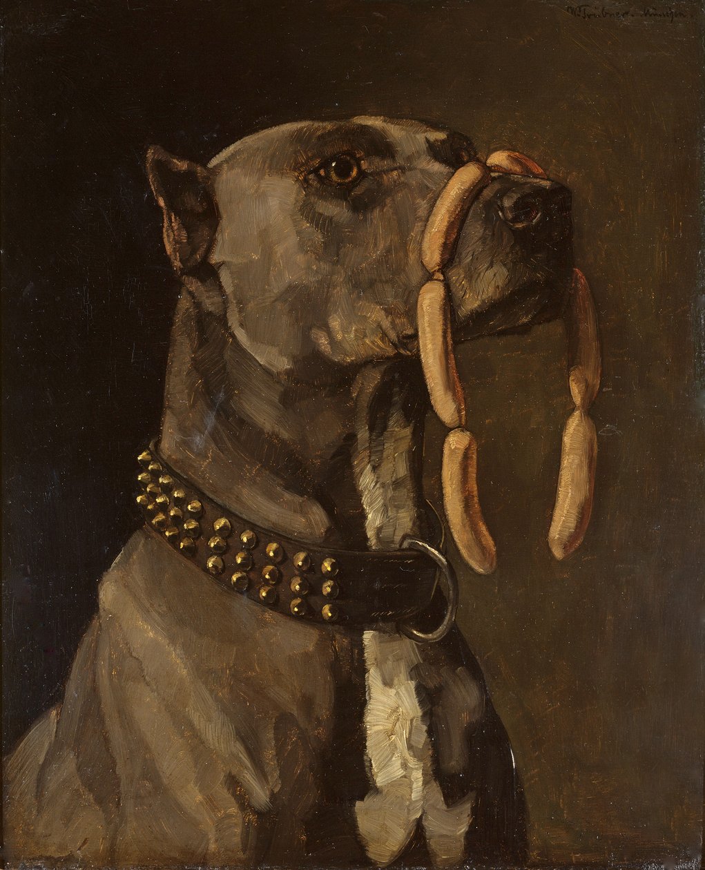 Mâtin (avec saucisse) - Wilhelm Trübner