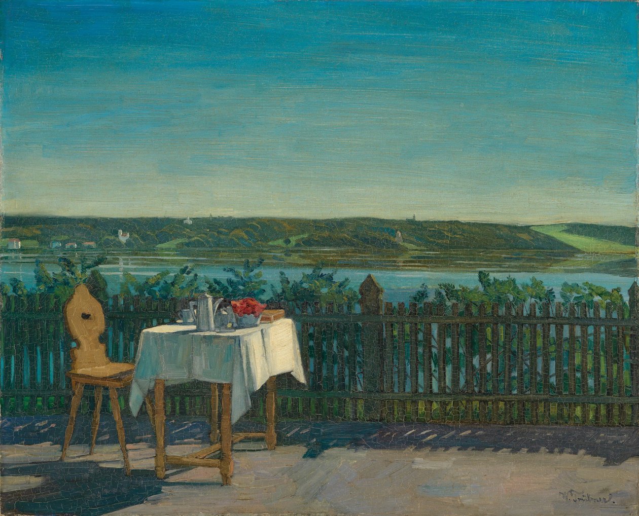Table à café au lac de Starnberg - Wilhelm Trübner