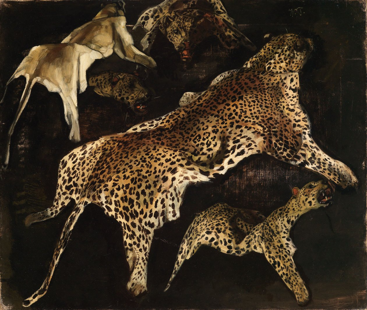 Peaux de léopard - Wilhelm Trübner