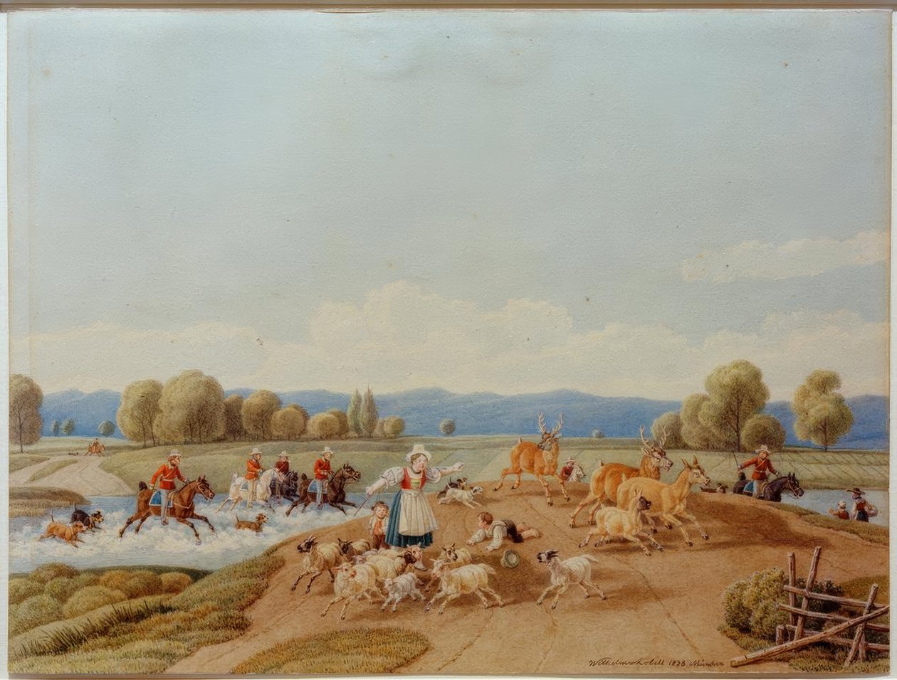 La chasse au cerf - Wilhelm von Kobell