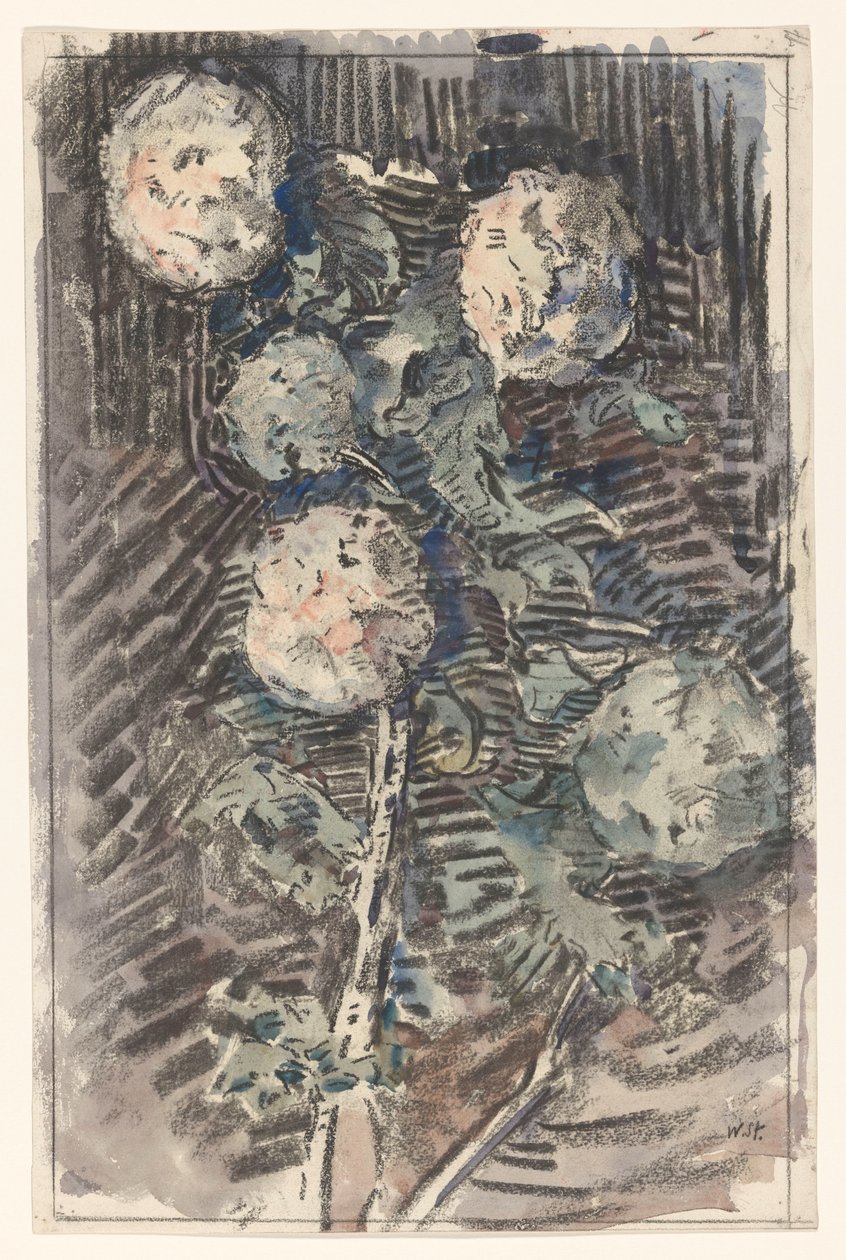 Branche avec fleurs blanches - Wilhelmus Johannes Steenhoff