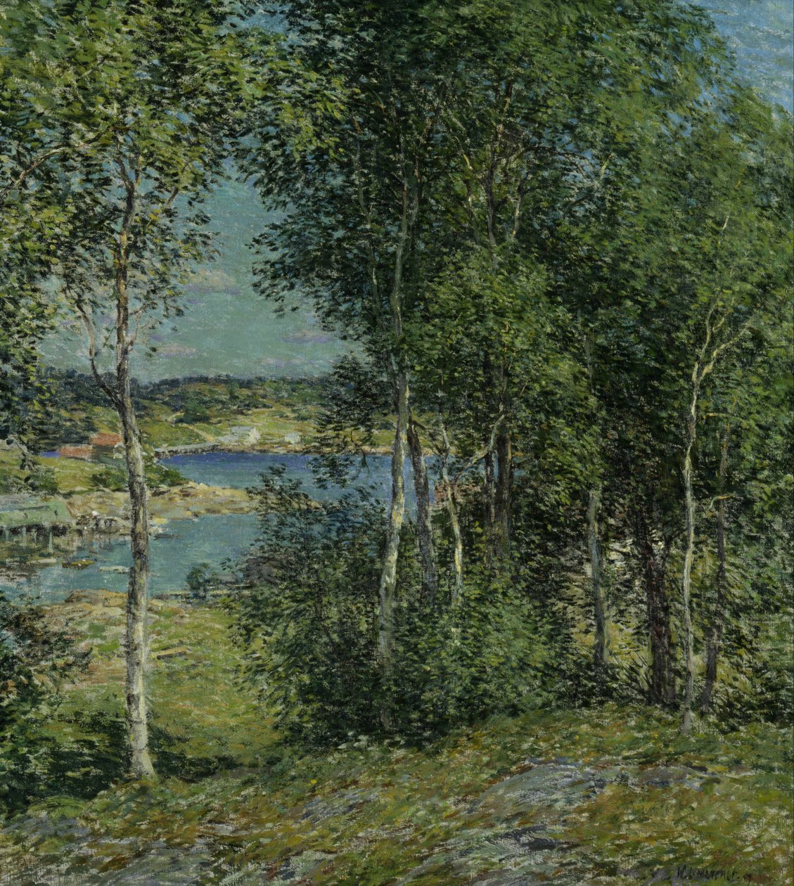 Une famille de bouleaux - Willard Leroy Metcalf