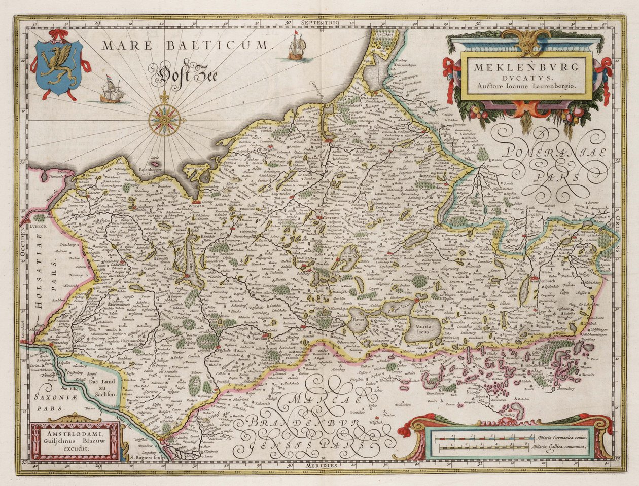 Duché de Mecklembourg - Willem Janszoon Blaeu
