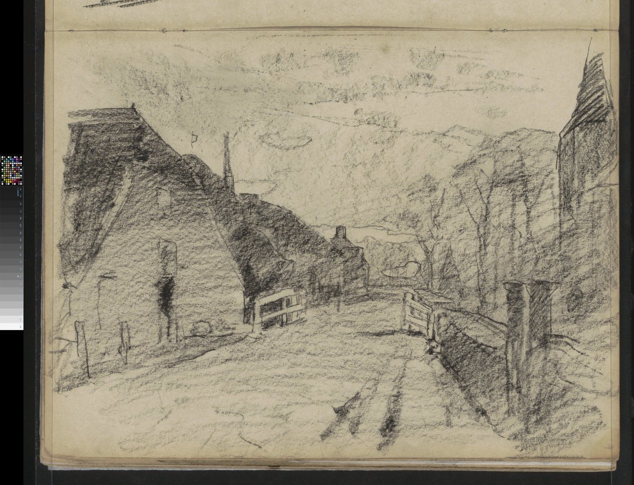 Route de village à Diepenheim - Willem Arnoldus Witsen