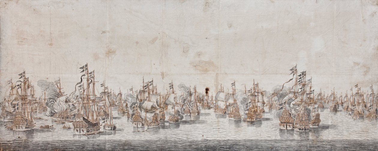 La bataille de Femern - Willem van de Velde the Elder