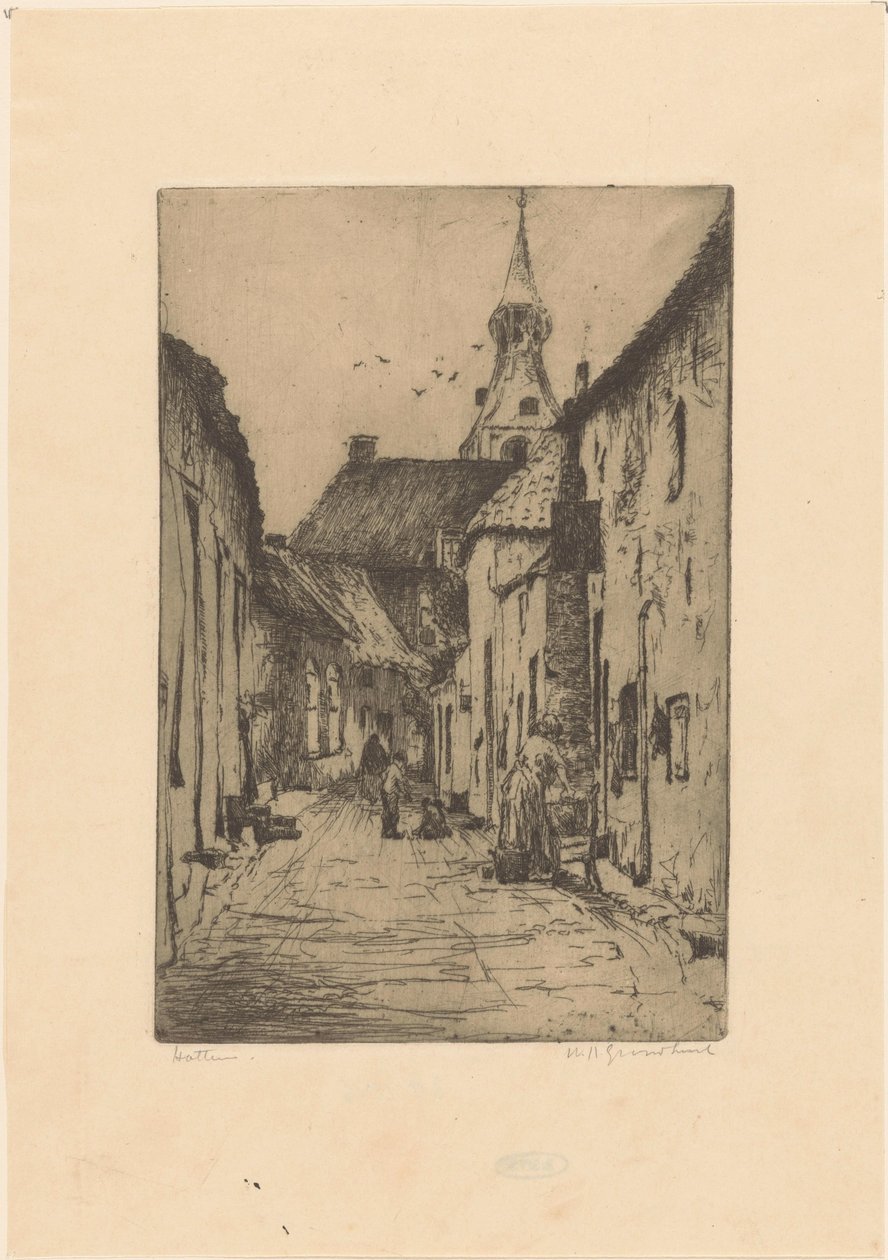 Hattem - Willem Adrianus Grondhout (signed by artist)