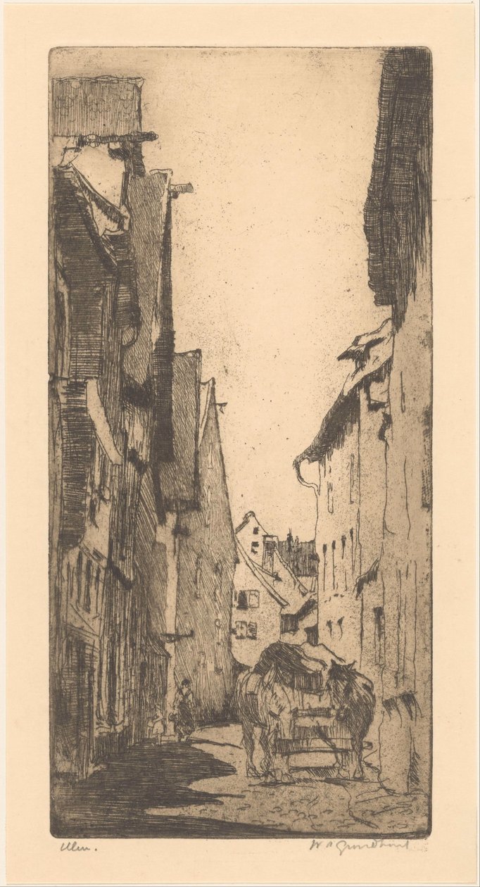 Ulm - Willem Adrianus Grondhout (signed by artist)