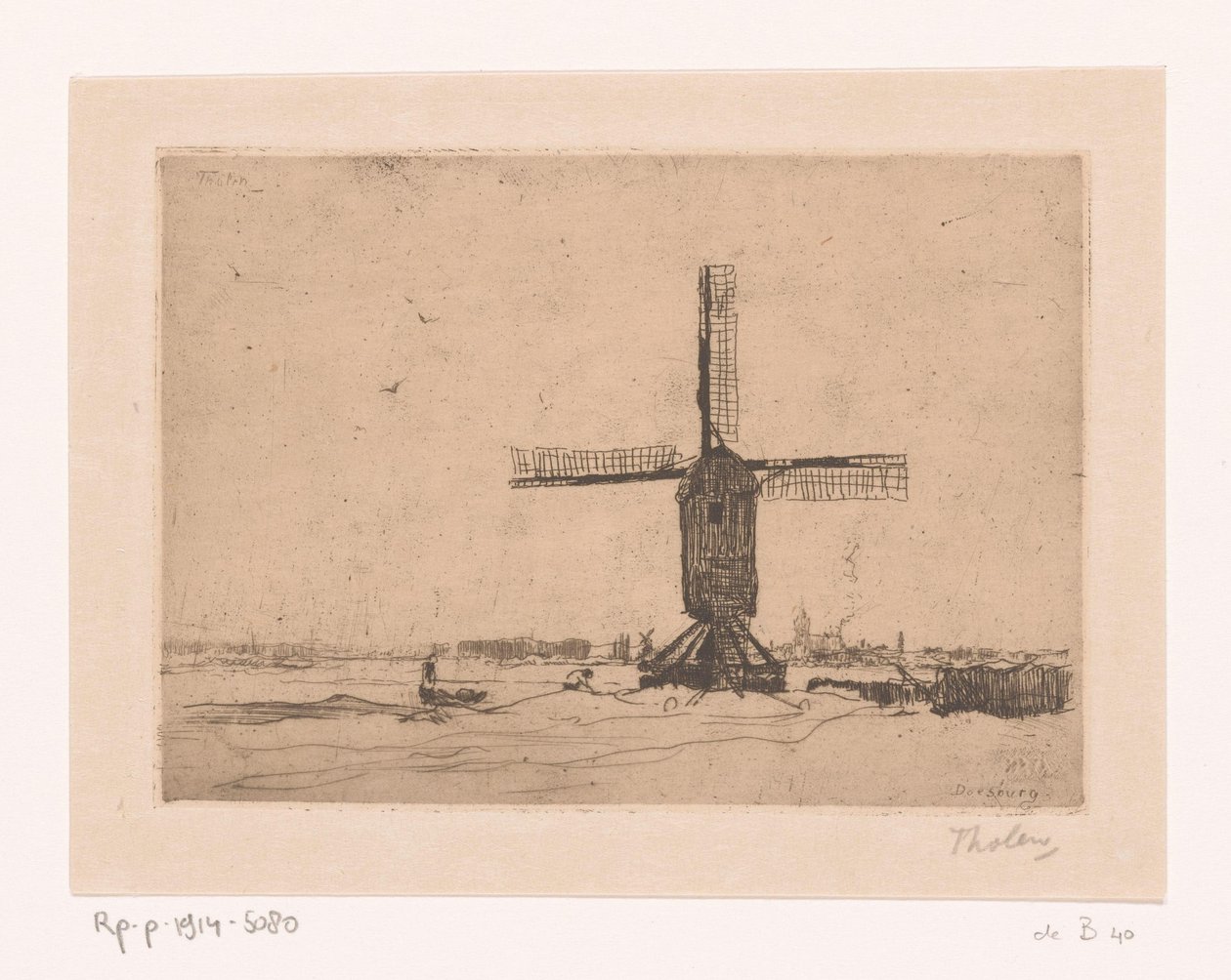 Moulin de Doesburg - Willem Bastiaan Tholen (signed by artist)