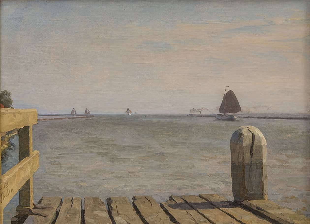Jetée à Enkhuizen. 1918 - Willem Bastiaan Tholen