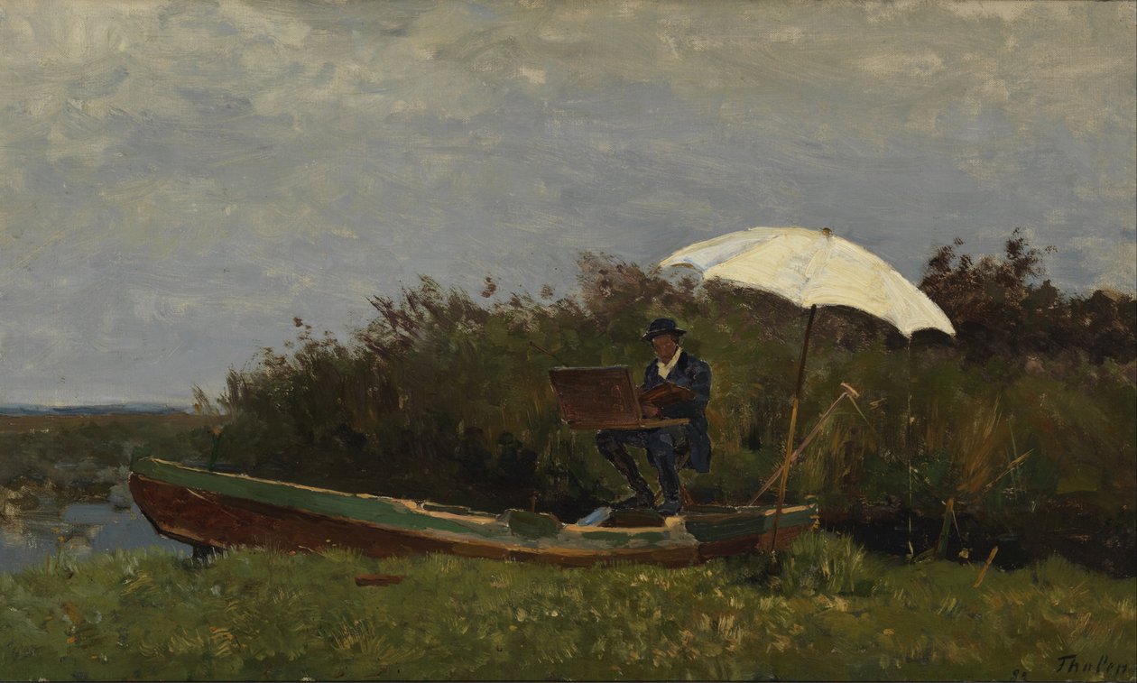 Le Peintre Gabriël travaillant dans un bateau - Willem Bastiaan Tholen