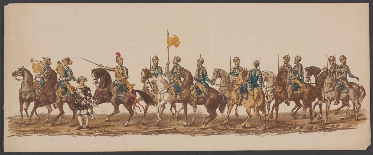 Défilé de Delft de 1862, premier groupe - Willem Bernardus IJzerdraat