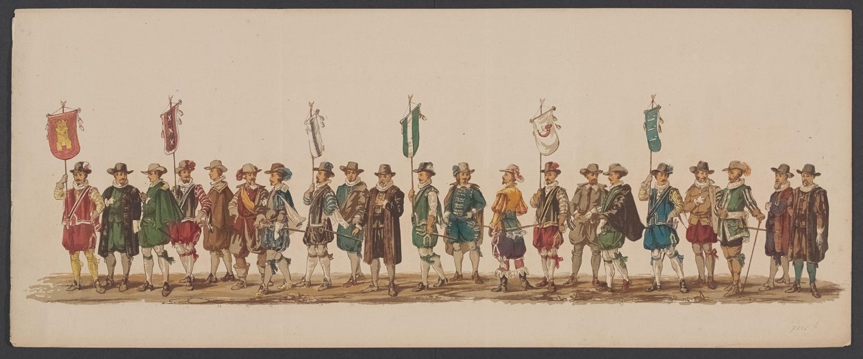 Défilé de Delft de 1862, cinquième groupe - Willem Bernardus IJzerdraat