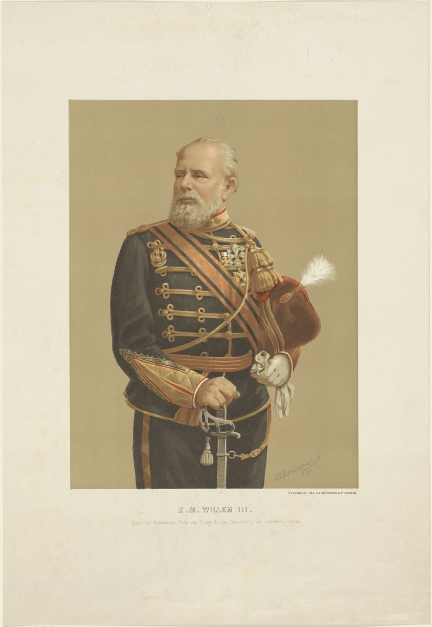 Portrait de Guillaume III, roi des Pays-Bas - Willem Bernardus IJzerdraat