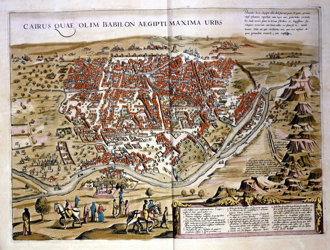 Le Caire. Atlas par Wilhelm Blaeu, Amsterdam 1630 - Willem Blaeu
