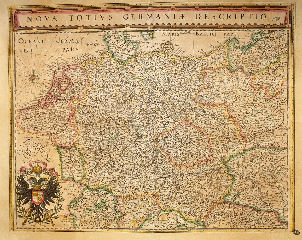 Hodierna Germany du Theatrum Orbis Terrarum - Willem Blaeu