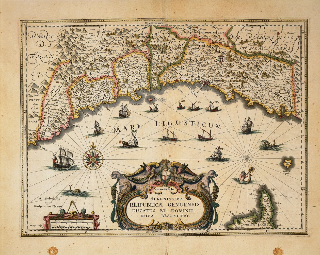 Carte du duché de Montferrat, par Willem Blaeu - Willem Blaeu