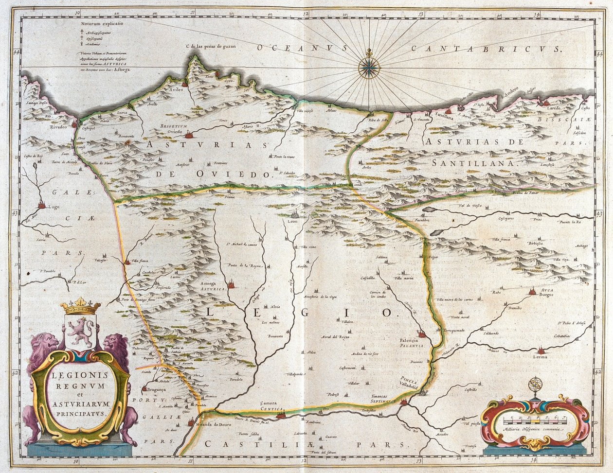 Province espagnole des Asturies, Castille et Léon, y compris les villes d