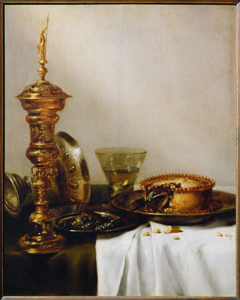 Nature morte au petit déjeuner avec calice (peinture) - Willem Claesz. Heda