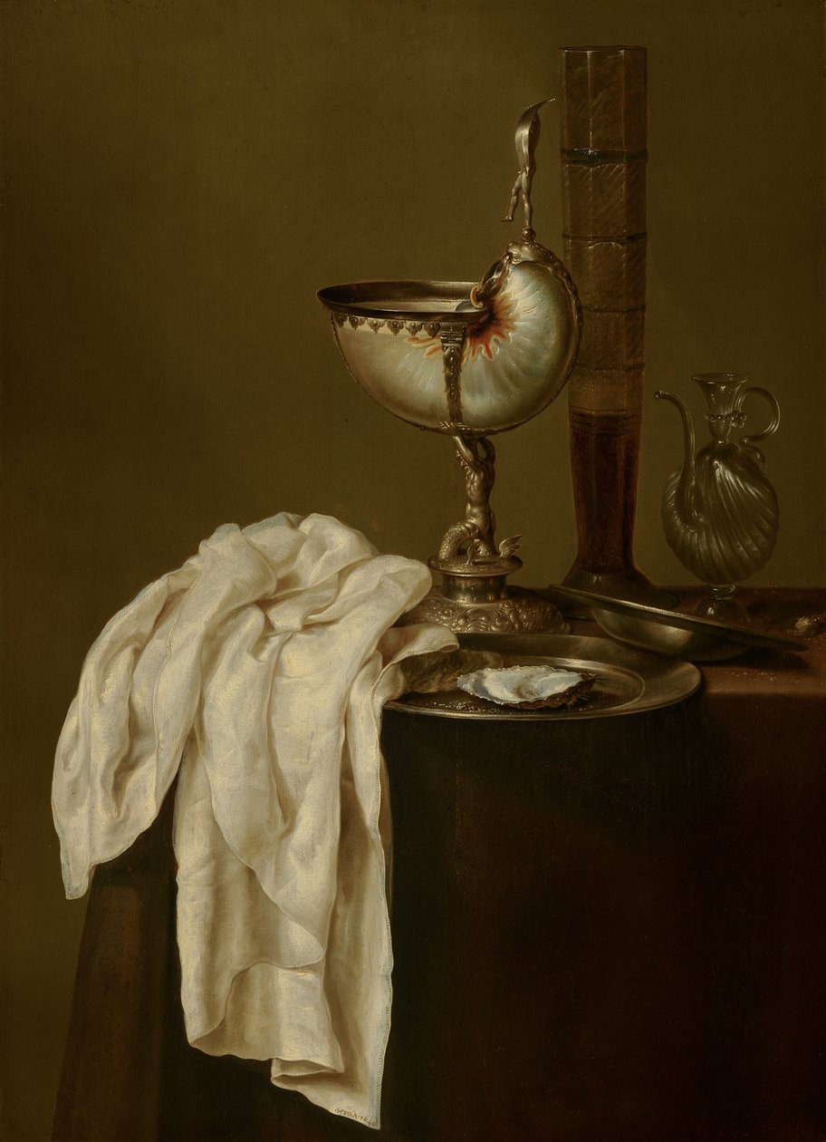 Stillleben mit Nautilus-Pokal - Willem Claesz. Heda