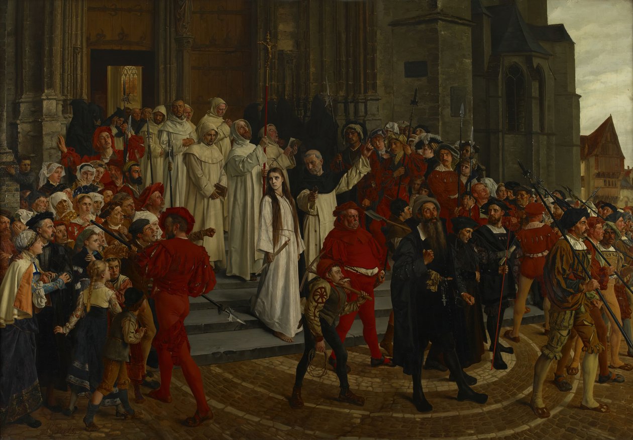 Une martyre du XVIe siècle - Johanna Van Santhoven, 1883 - Willem Geets