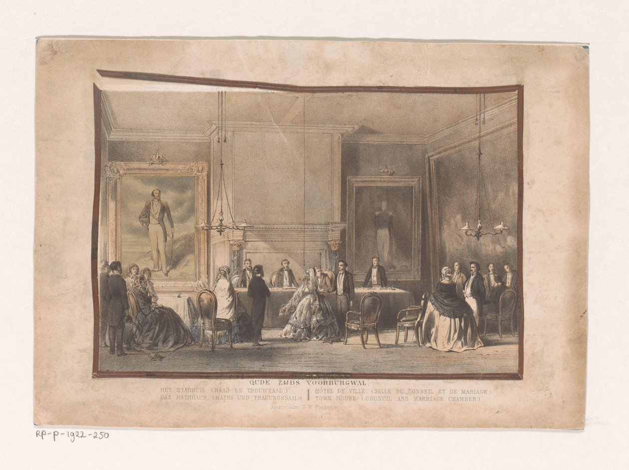 Salle du conseil et de mariage à Amsterdam - Willem Hekking jr.