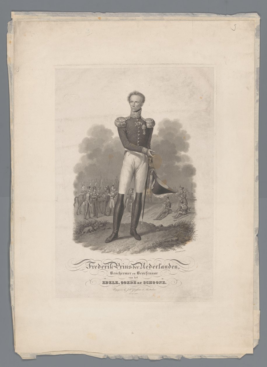 Frédéric Prince des Pays-Bas, Protecteur et Pratiquant du Noble, du Bon et du Beau - Willem Hendrik Hoogkamer