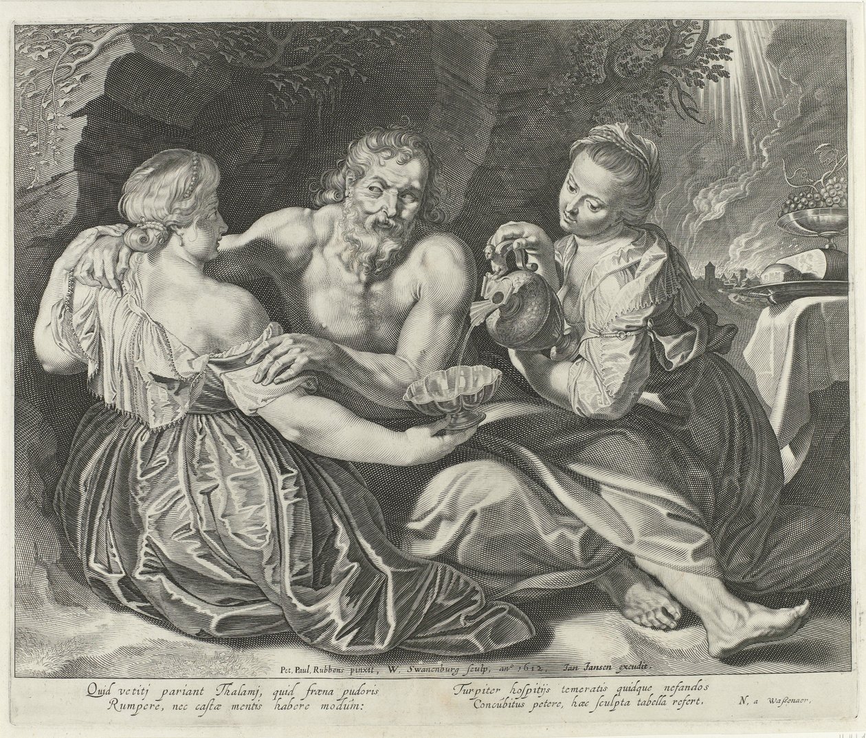 Loth et ses filles - Willem Isaacsz Swanenburg