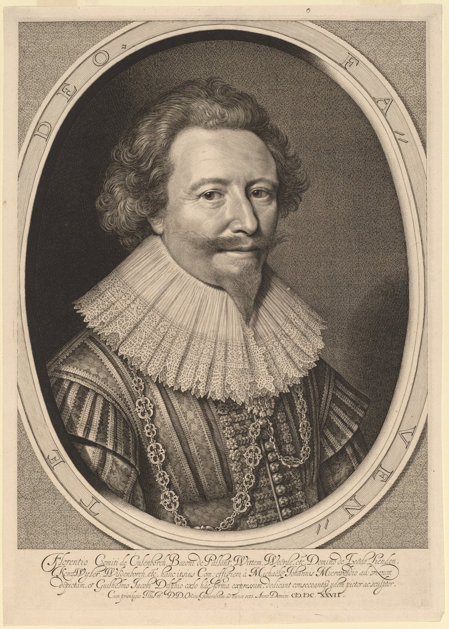 Florent II, Comte de Pallandt - Willem Jacobsz Delff after Michiel van Miereveld