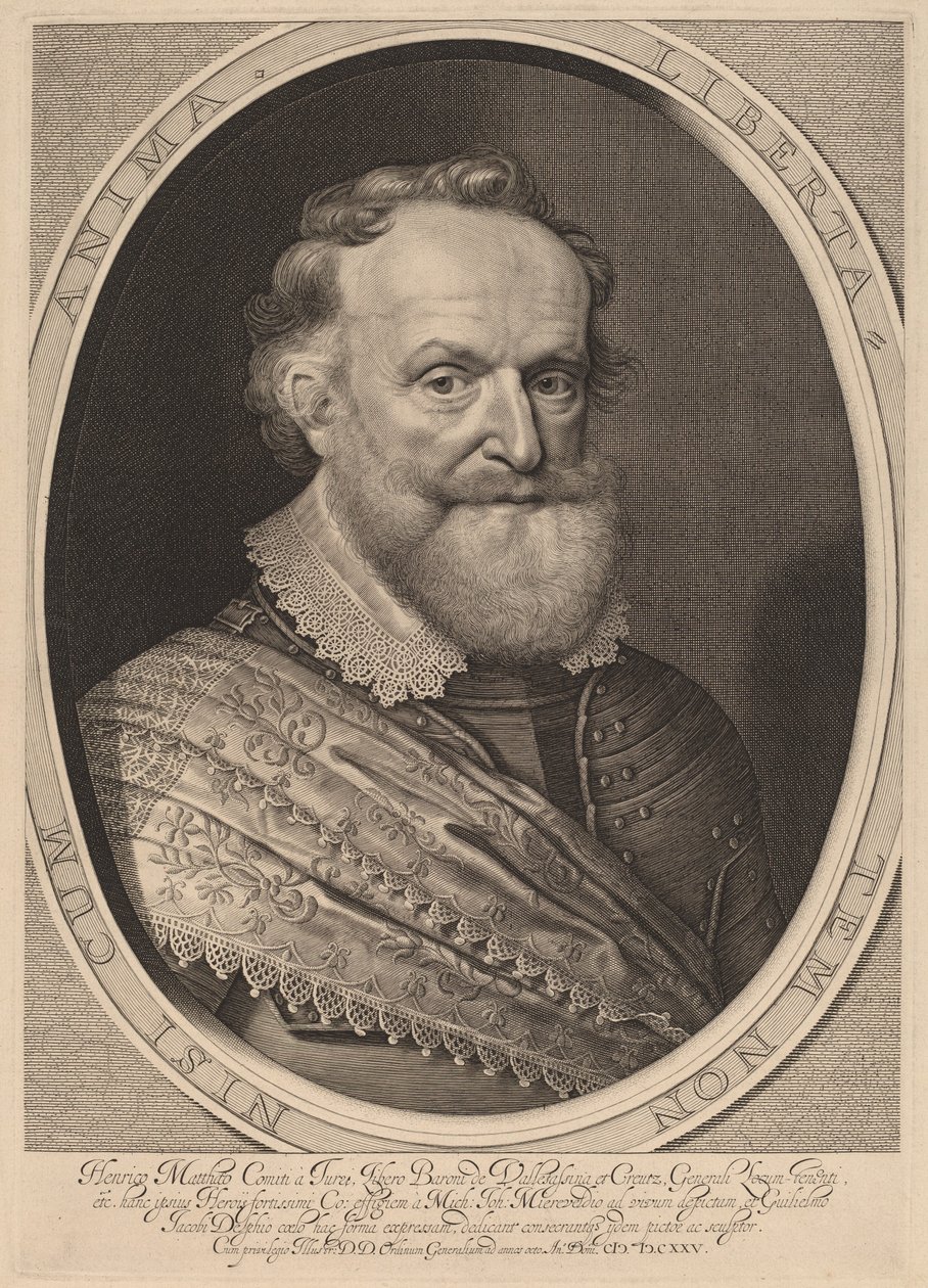 Hendrik Matthias, Comte de Thurn et Taxis - Willem Jacobsz Delff after Michiel van Miereveld
