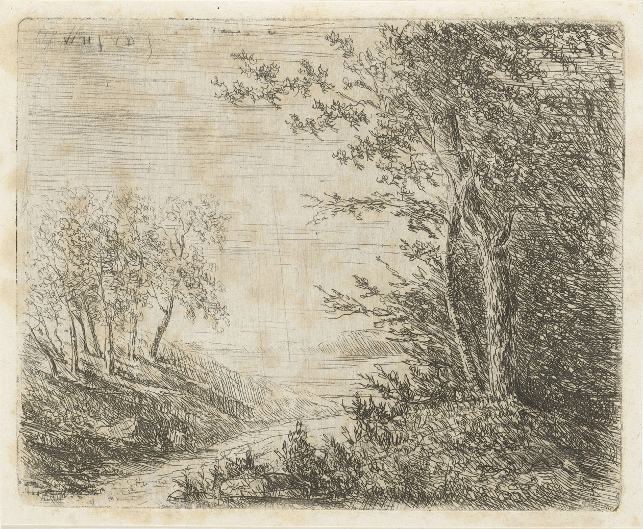 Paysage vallonné avec un ruisseau - Willem Matthias Jan van Dielen