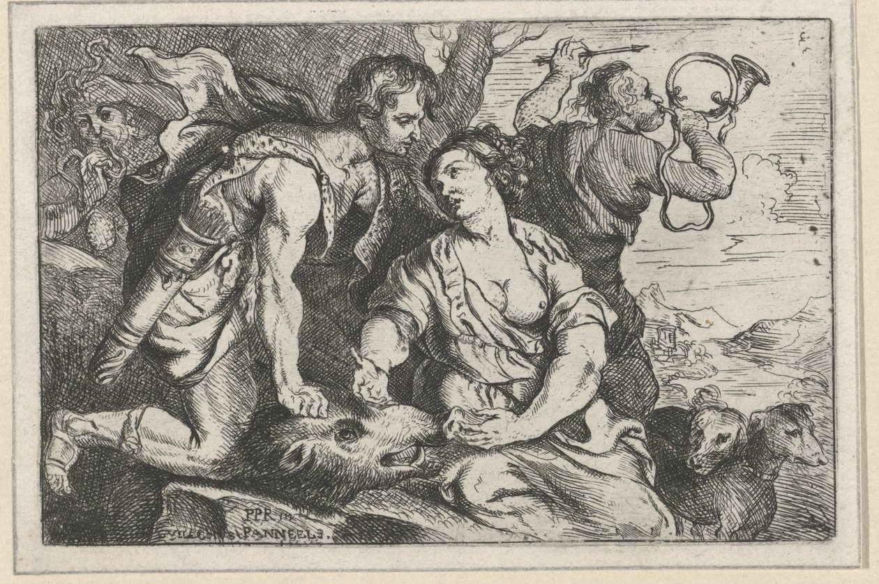 Méléagre et Atalante - Willem Panneels