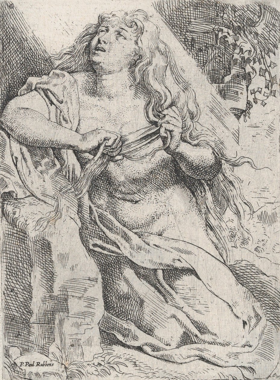 Marie-Madeleine dans le désert, vers 1613-14 - Willem Pietersz. Buytewech