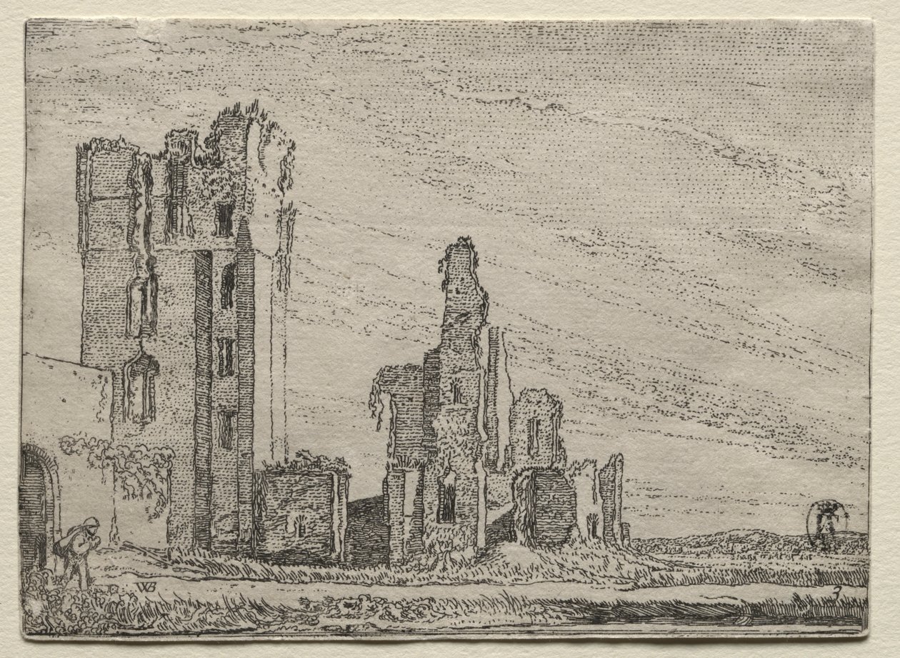 Ruines du château Huys Te Kleef près de Haarlem - Willem Pietersz Buytewech