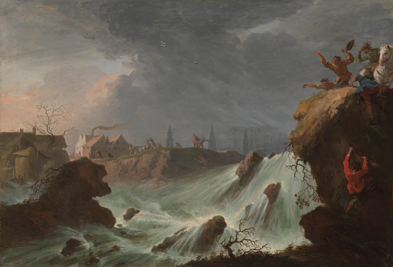 La rupture de la digue Sint Antoniesdijk près de Houtewael en 1651 - Willem Schellinks