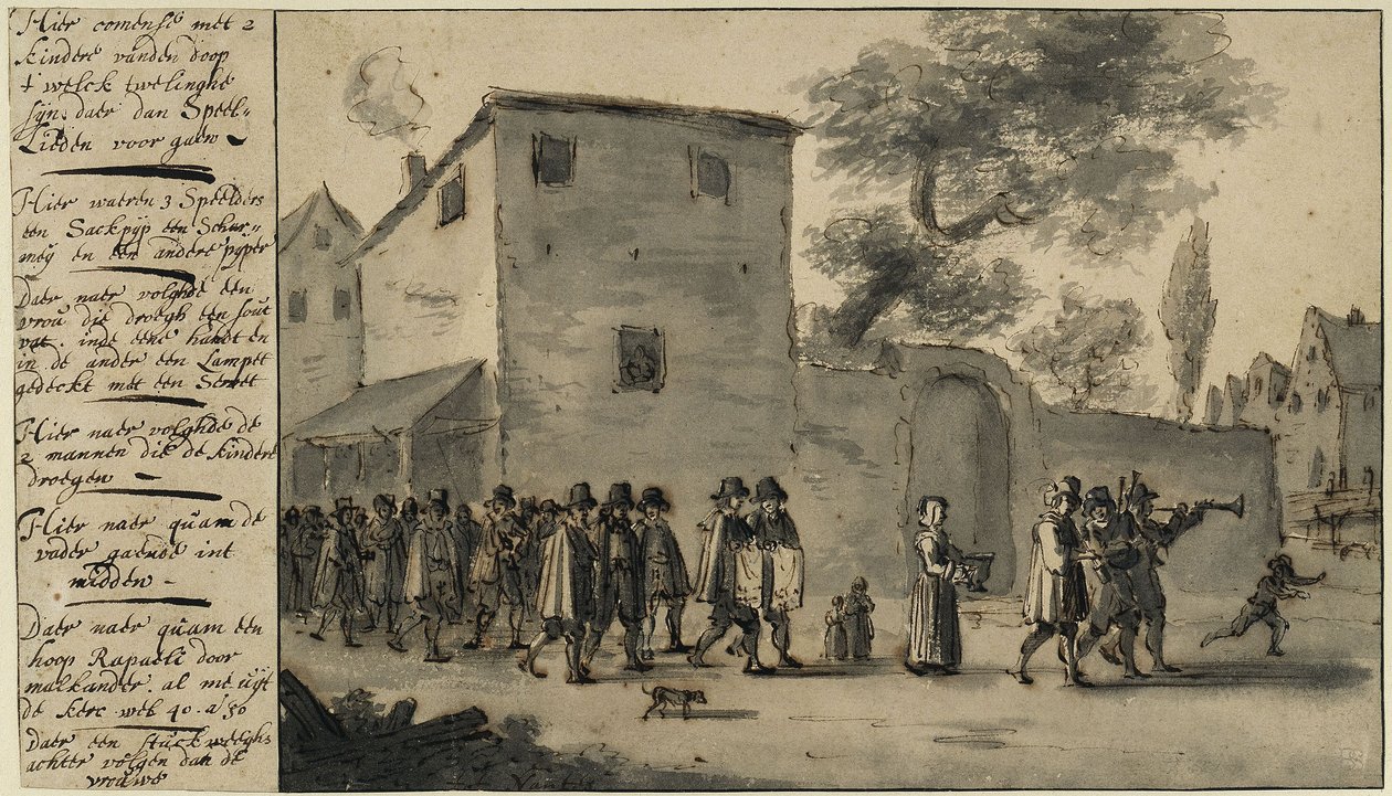 Procession lors du baptême d