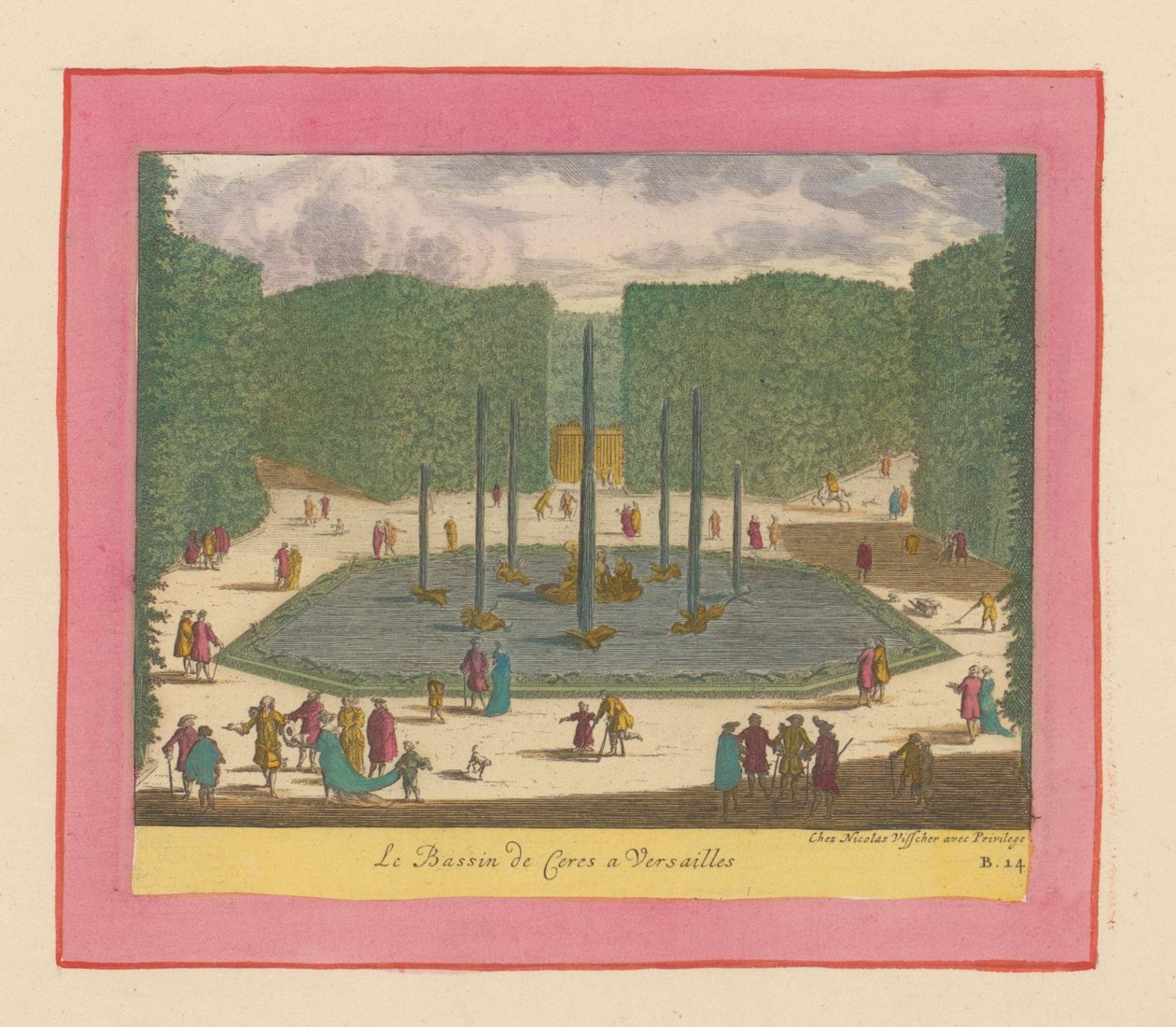 Becken und Brunnen der Ceres in den Gärten von Versailles - Willem Swidde